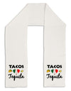 Tacos & Tequila Adult Fleece 64&#x22; Scarf-TooLoud-White-One-Size-Adult-Davson Sales