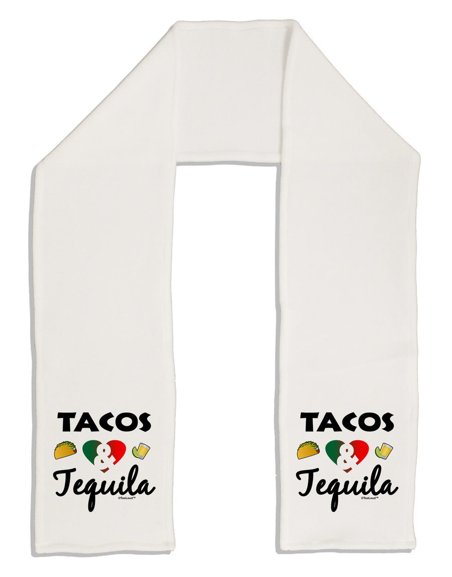 Tacos & Tequila Adult Fleece 64&#x22; Scarf-TooLoud-White-One-Size-Adult-Davson Sales