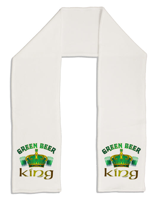 Green Beer King Adult Fleece 64&#x22; Scarf-TooLoud-White-One-Size-Adult-Davson Sales