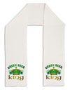 Green Beer King Adult Fleece 64&#x22; Scarf-TooLoud-White-One-Size-Adult-Davson Sales