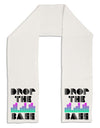 Drop the Bass Adult Fleece 64&#x22; Scarf-TooLoud-White-One-Size-Adult-Davson Sales