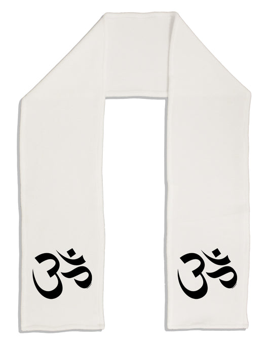 Om Symbol Adult Fleece 64&#x22; Scarf-TooLoud-White-One-Size-Adult-Davson Sales
