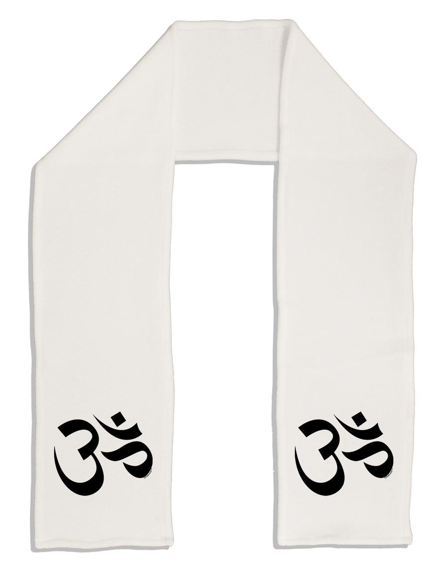 Om Symbol Adult Fleece 64&#x22; Scarf-TooLoud-White-One-Size-Adult-Davson Sales