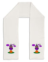 Owl Purple Adult Fleece 64&#x22; Scarf-TooLoud-White-One-Size-Adult-Davson Sales