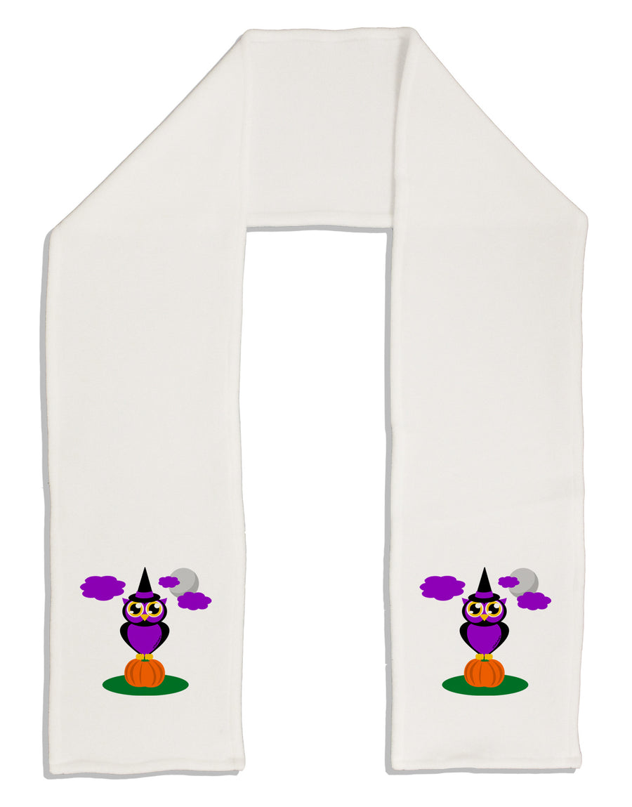 Owl Purple Adult Fleece 64&#x22; Scarf-TooLoud-White-One-Size-Adult-Davson Sales