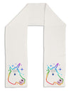 Magical Rainbow Sparkle Unicorn Adult Fleece 64&#x22; Scarf-TooLoud-White-One-Size-Adult-Davson Sales