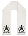 Spartan Victory Or Death Adult Fleece 64&#x22; Scarf-TooLoud-White-One-Size-Adult-Davson Sales