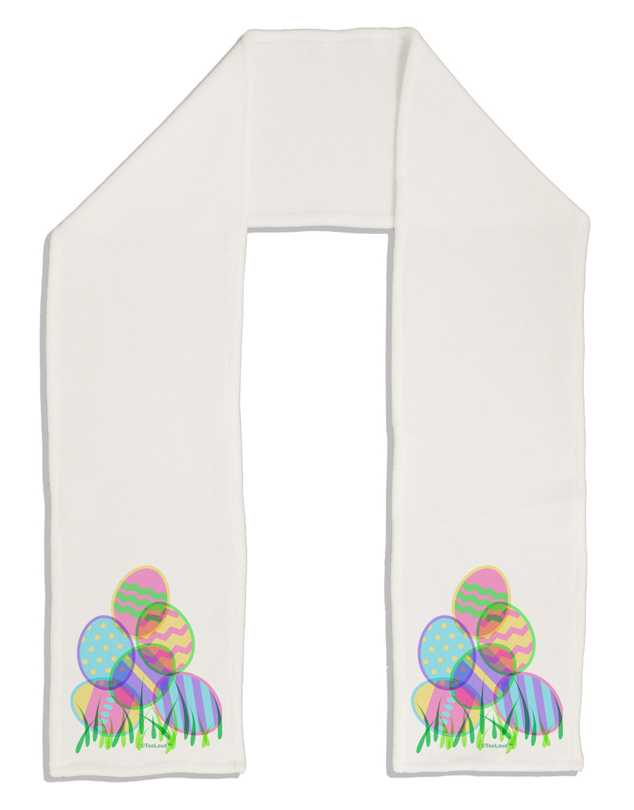 Gel Look Easter Eggs Adult Fleece 64&#x22; Scarf-TooLoud-White-One-Size-Adult-Davson Sales