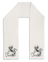 Taurus Illustration Adult Fleece 64&#x22; Scarf-TooLoud-White-One-Size-Adult-Davson Sales