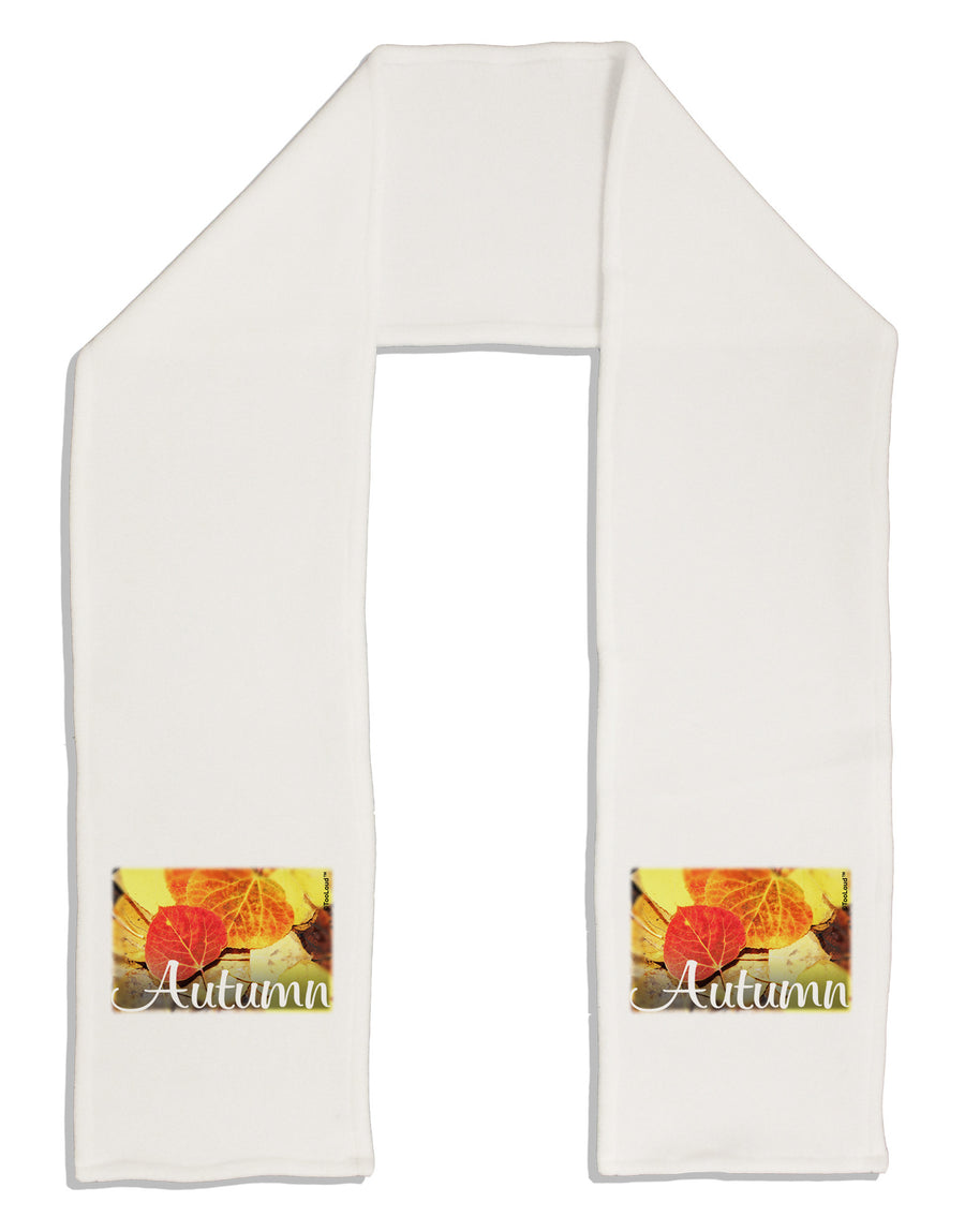 Colorado - Autumn Text Adult Fleece 64&#x22; Scarf-TooLoud-White-One-Size-Adult-Davson Sales