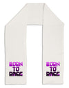 Born To Rage Purple Adult Fleece 64&#x22; Scarf-TooLoud-White-One-Size-Adult-Davson Sales