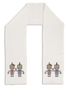 Cute Robot Love Adult Fleece 64&#x22; Scarf-TooLoud-White-One-Size-Adult-Davson Sales