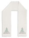 Happy Holidays Sparkles Adult Fleece 64&#x22; Scarf-TooLoud-White-One-Size-Adult-Davson Sales