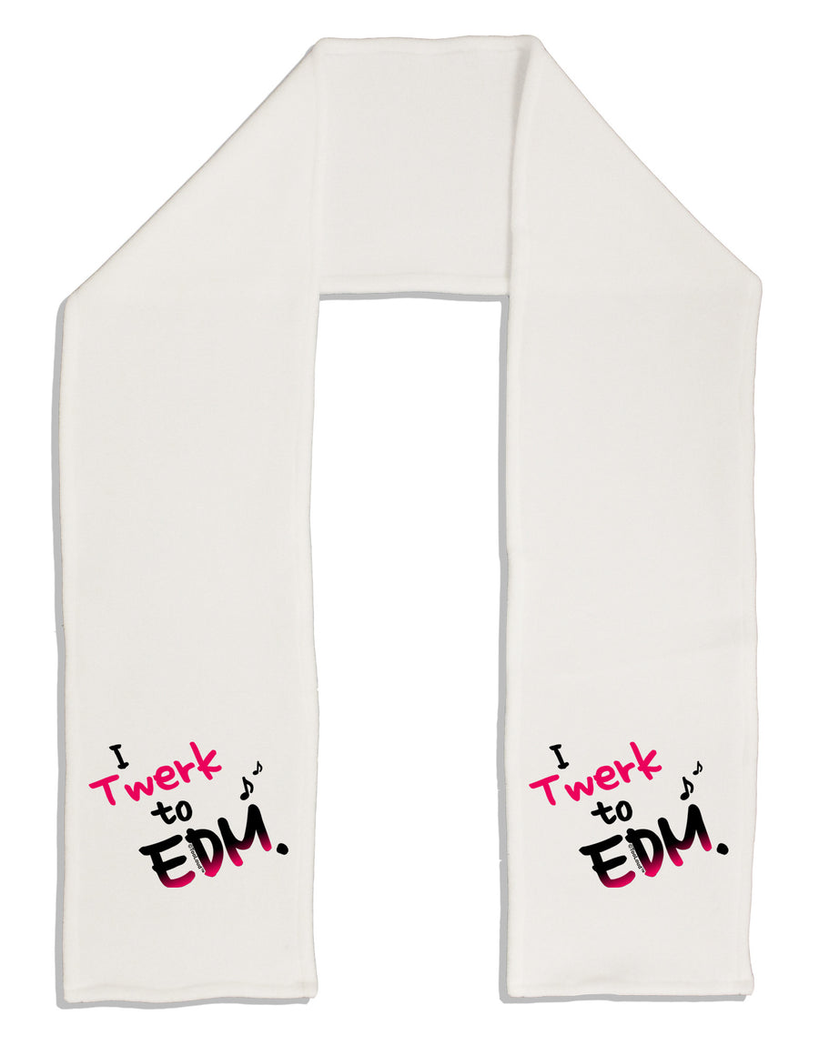 Twerk To EDM Pink Adult Fleece 64&#x22; Scarf-TooLoud-White-One-Size-Adult-Davson Sales