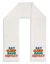 Eat Sleep Rave Repeat Hypnotic Adult Fleece 64&#x22; Scarf by TooLoud-TooLoud-White-One-Size-Adult-Davson Sales