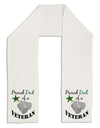 Dad of Veteran Adult Fleece 64&#x22; Scarf-TooLoud-White-One-Size-Adult-Davson Sales