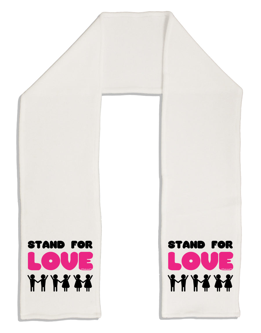 Stand For Love Pink Adult Fleece 64&#x22; Scarf-TooLoud-White-One-Size-Adult-Davson Sales