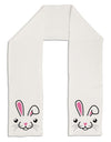 Cute Bunny Face Adult Fleece 64&#x22; Scarf-TooLoud-White-One-Size-Adult-Davson Sales