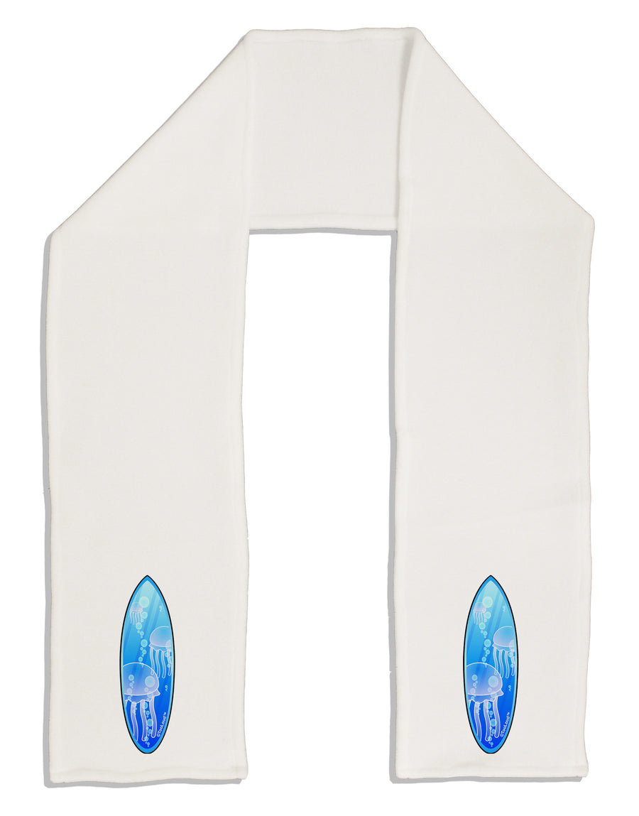 Jellyfish Surfboard Adult Fleece 64&#x22; Scarf by TooLoud-TooLoud-White-One-Size-Adult-Davson Sales