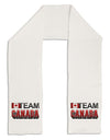 Sporty Team Canada Adult Fleece 64&#x22; Scarf-TooLoud-White-One-Size-Adult-Davson Sales