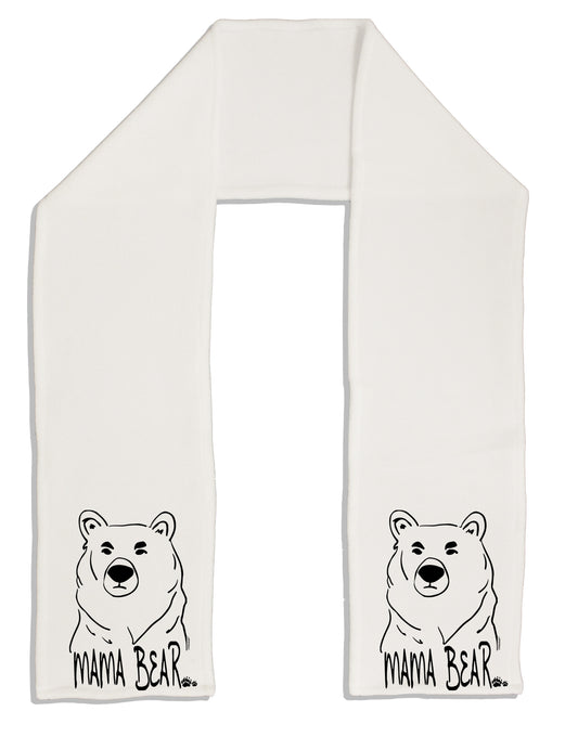 TooLoud Mama Bear Adult Fleece 64 Inch Scarf-Scarves-TooLoud-White-One-Size-Adult-Davson Sales