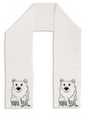 TooLoud Mama Bear Adult Fleece 64 Inch Scarf-Scarves-TooLoud-White-One-Size-Adult-Davson Sales