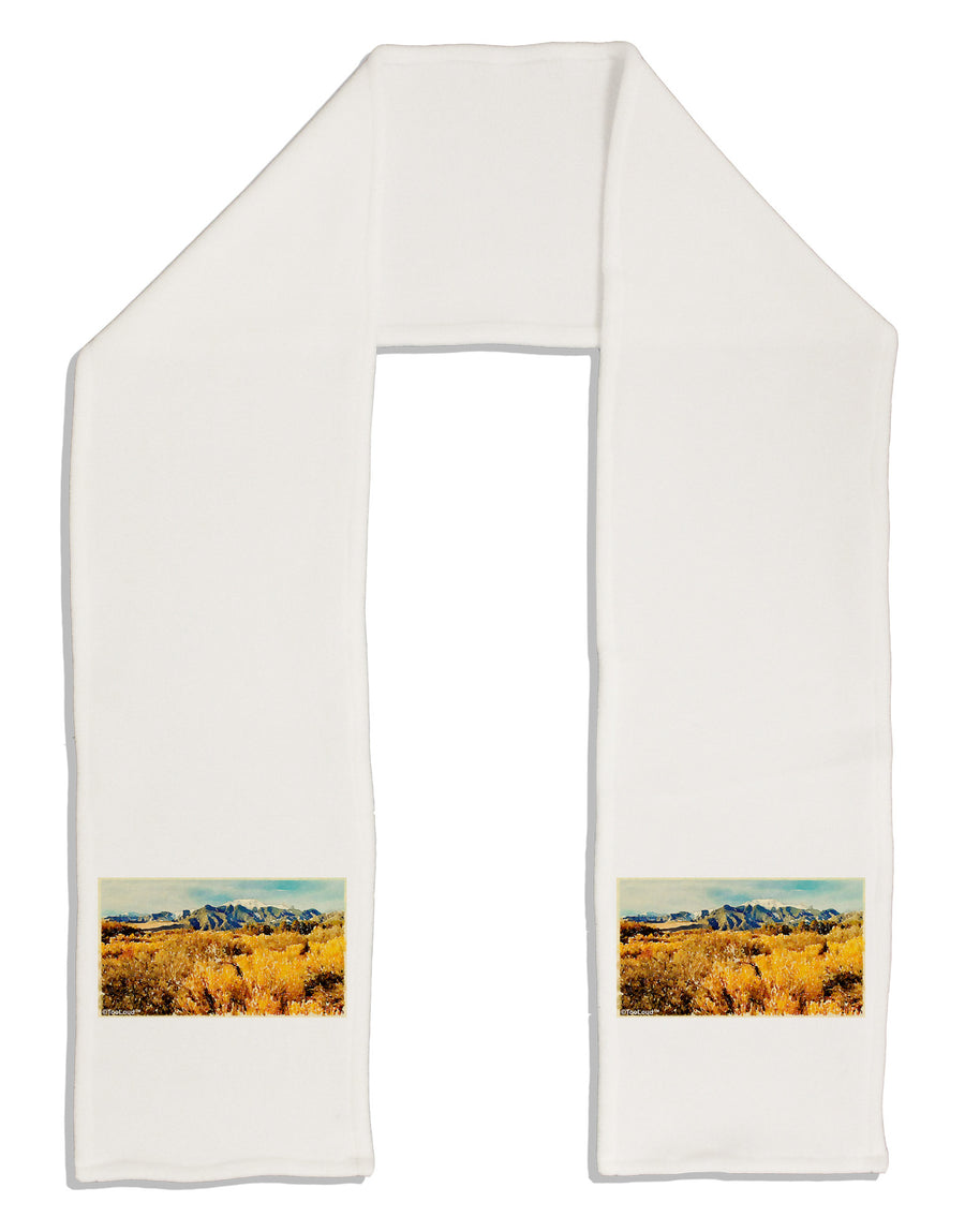 Mountain Forest Park Watercolor Adult Fleece 64&#x22; Scarf-TooLoud-White-One-Size-Adult-Davson Sales