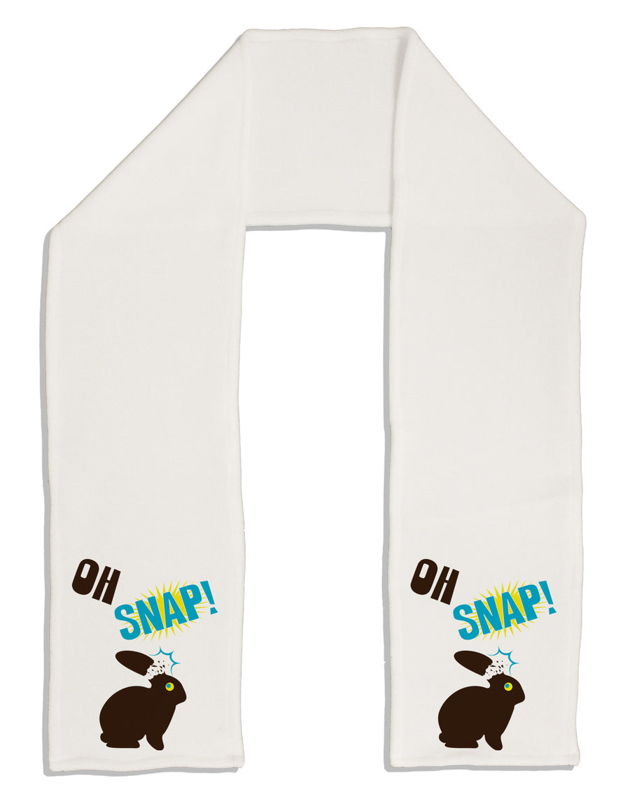 TooLoud Oh Snap Chocolate Easter Bunny Adult Fleece 64&#x22; Scarf-TooLoud-White-One-Size-Adult-Davson Sales