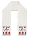 Ho Ho Ho Ugly Christmas Sweater Adult Fleece 64&#x22; Scarf-TooLoud-White-One-Size-Adult-Davson Sales