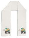 TooLoud Pugs and Kisses Adult Fleece 64 Inch Scarf-Scarves-TooLoud-White-One-Size-Adult-Davson Sales