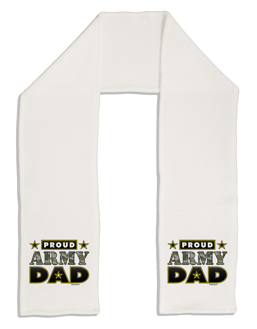 Proud Army Dad Adult Fleece 64&#x22; Scarf-TooLoud-White-One-Size-Adult-Davson Sales