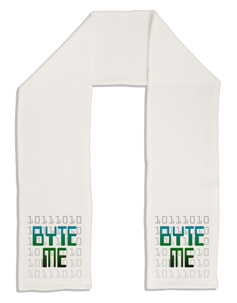 Byte Me Adult Fleece 64&#x22; Scarf-TooLoud-White-One-Size-Adult-Davson Sales