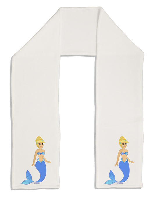 Mermaid Design - Blue Adult Fleece 64&#x22; Scarf-TooLoud-White-One-Size-Adult-Davson Sales