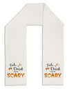 Eat Drink Scary Black Adult Fleece 64&#x22; Scarf-TooLoud-White-One-Size-Adult-Davson Sales