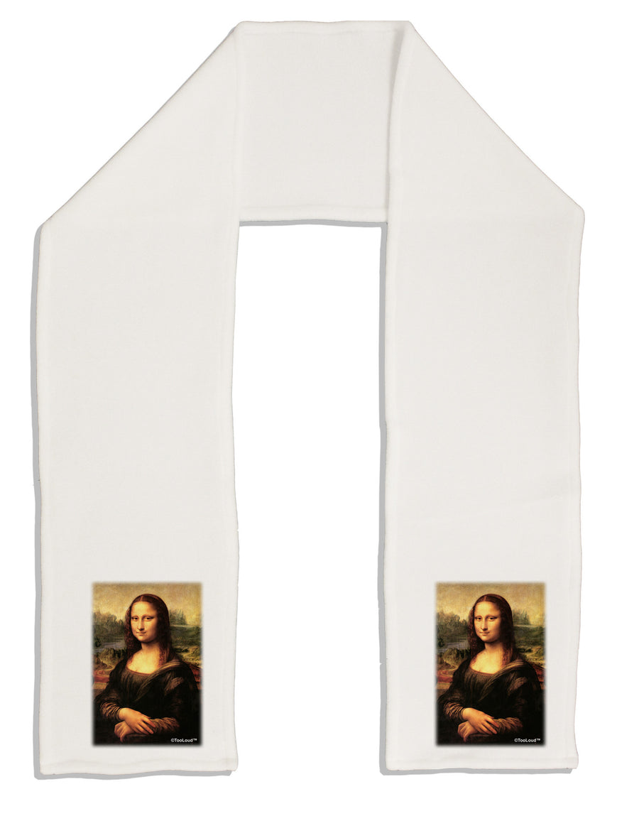 Mona Painting Adult Fleece 64&#x22; Scarf-TooLoud-White-One-Size-Adult-Davson Sales