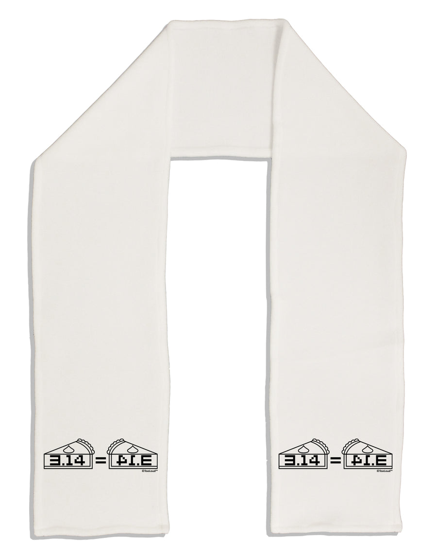 Pi Day Design - 314 Equals Pie Mirrored Pies Adult Fleece 64&#x22; Scarf by TooLoud-TooLoud-White-One-Size-Adult-Davson Sales