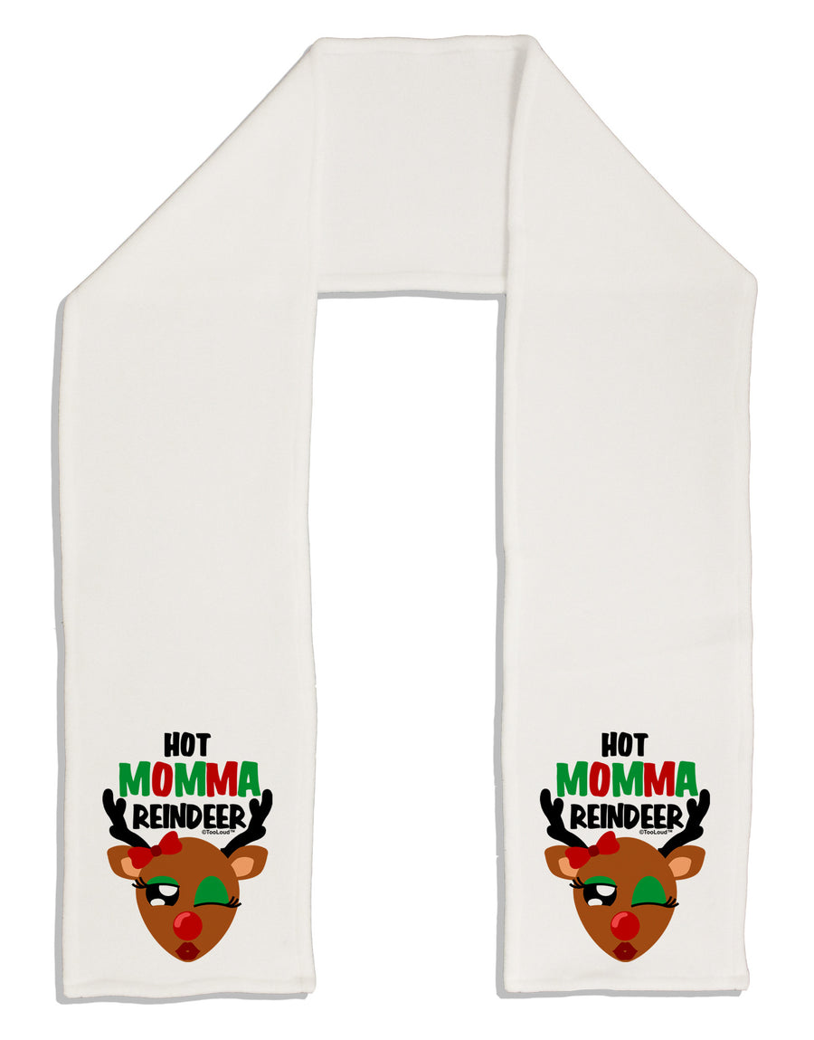 Hot Momma Reindeer Matching Deer Adult Fleece 64&#x22; Scarf-TooLoud-White-One-Size-Adult-Davson Sales