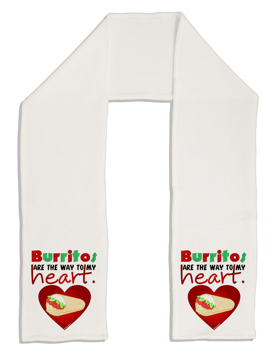 Burritos Are the Way To My Heart Adult Fleece 64&#x22; Scarf-TooLoud-White-One-Size-Adult-Davson Sales