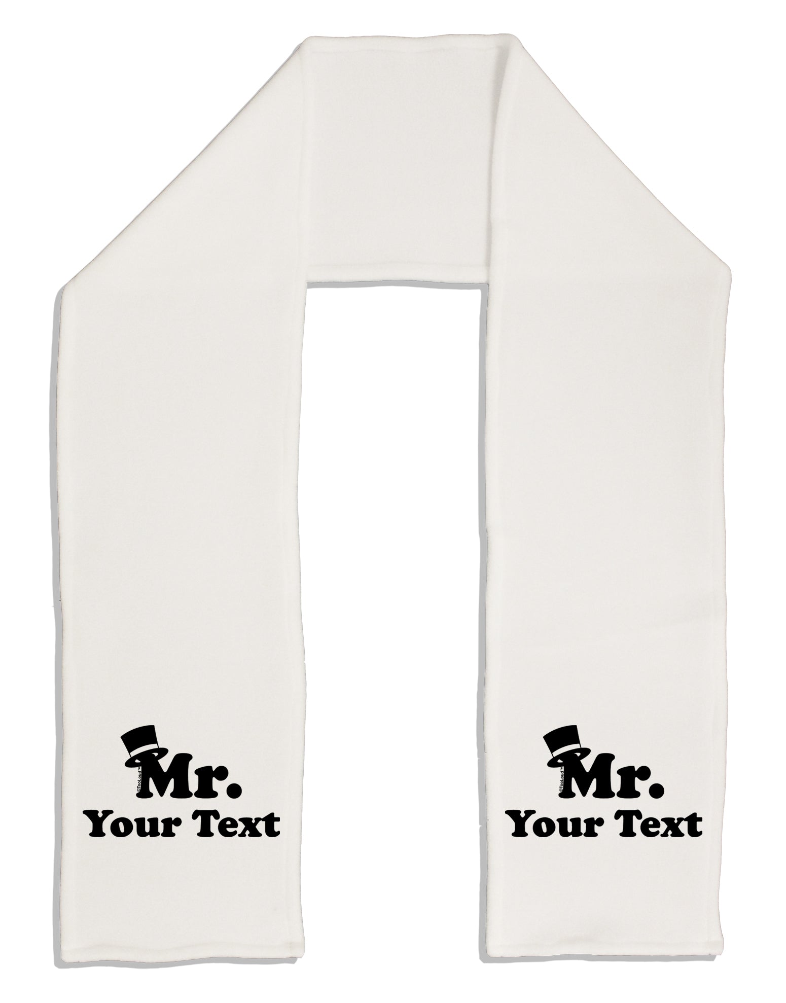 Personalized Mr Classy Adult Fleece 64&#x22; Scarf by TooLoud-TooLoud-White-One-Size-Adult-Davson Sales