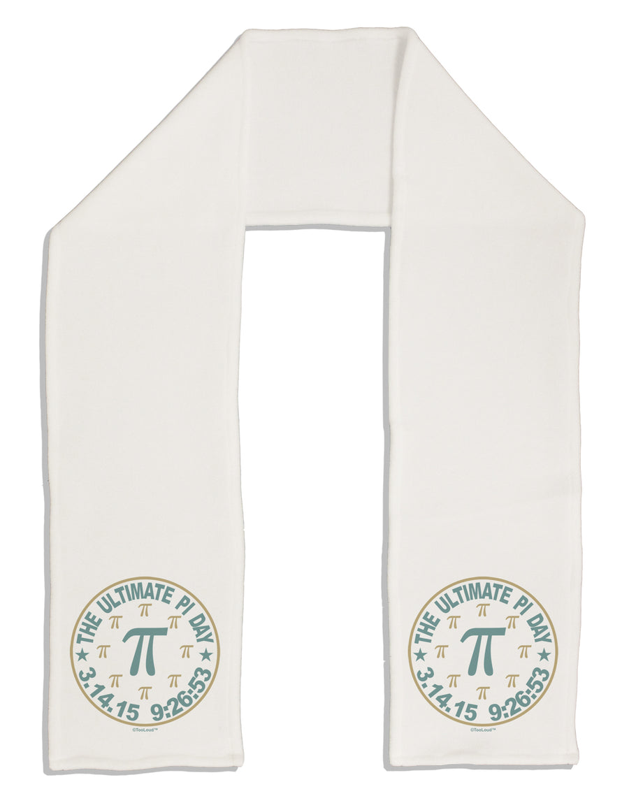 The Ultimate Pi Day Emblem Adult Fleece 64&#x22; Scarf by TooLoud-TooLoud-White-One-Size-Adult-Davson Sales