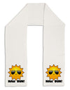 Naw Sun Cute Sun Adult Fleece 64&#x22; Scarf-TooLoud-White-One-Size-Adult-Davson Sales
