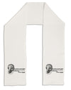 The Weak Can Never Forgive Adult Fleece 64&#x22; Scarf-TooLoud-White-One-Size-Adult-Davson Sales