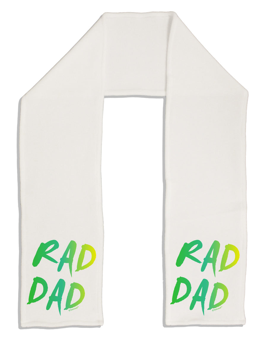 Rad Dad Design - 80s Neon Adult Fleece 64&#x22; Scarf-TooLoud-White-One-Size-Adult-Davson Sales