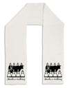 Eight Maids A Milking Text Adult Fleece 64&#x22; Scarf-TooLoud-White-One-Size-Adult-Davson Sales