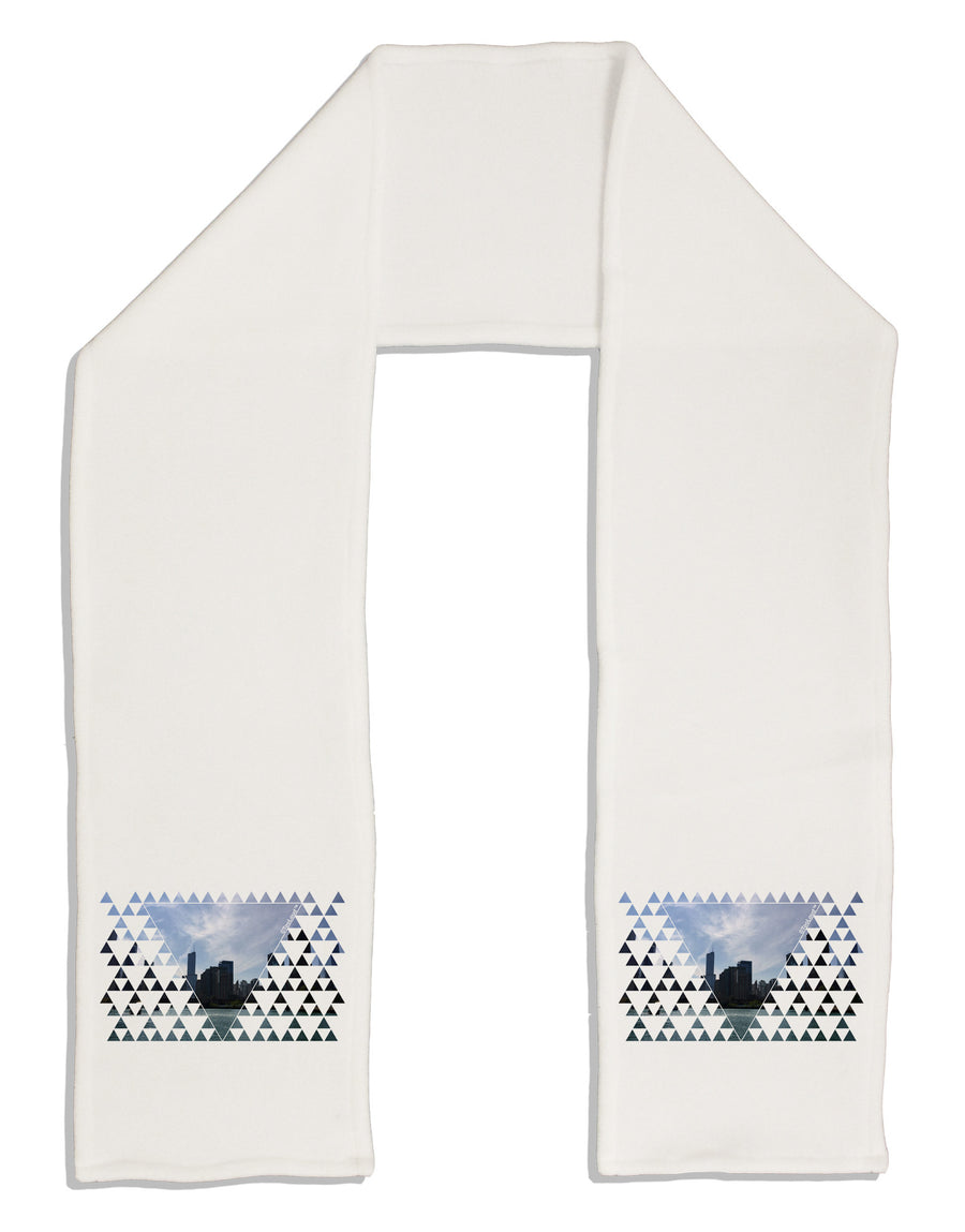 Chicago Triangles Adult Fleece 64&#x22; Scarf-TooLoud-White-One-Size-Adult-Davson Sales