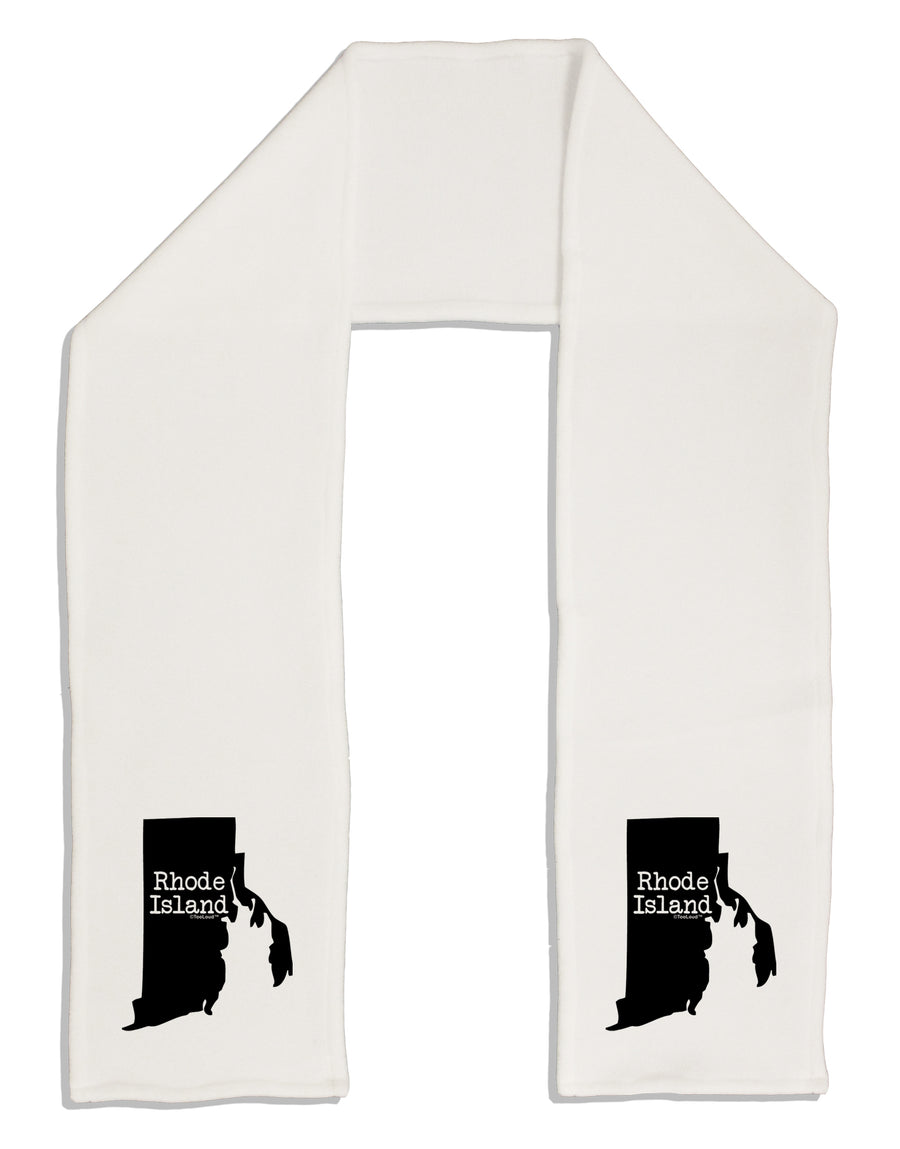 Rhode Island - United States Shape Adult Fleece 64&#x22; Scarf by TooLoud-TooLoud-White-One-Size-Adult-Davson Sales