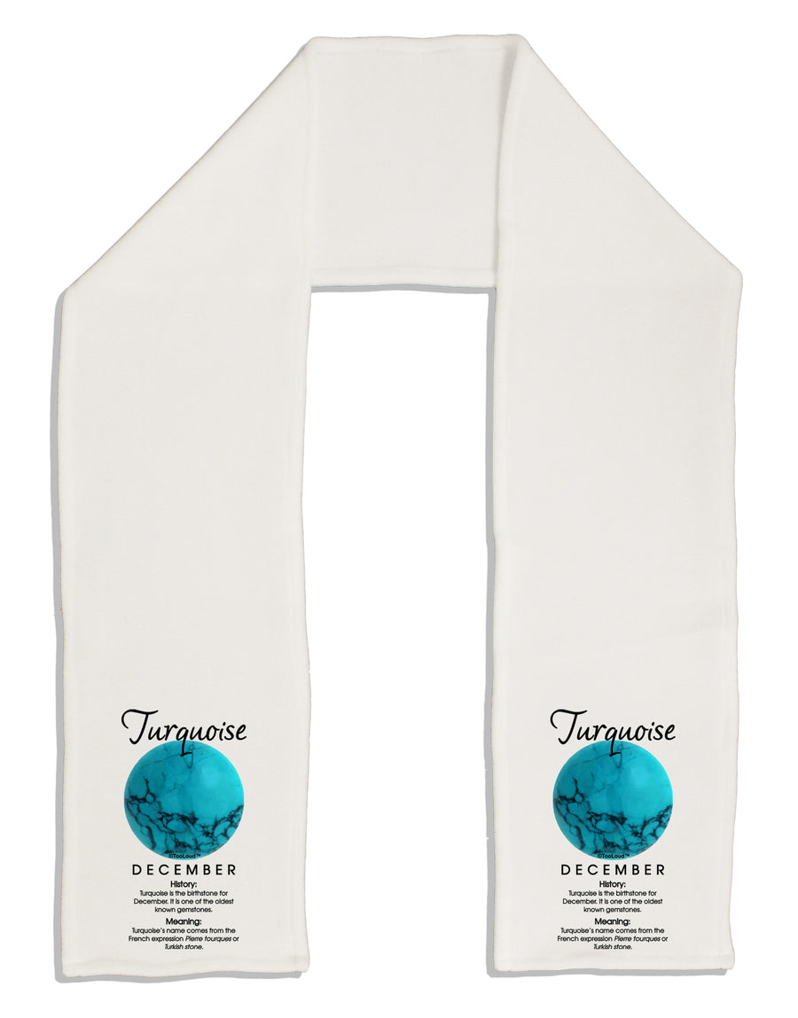 Birthstone Turquoise Adult Fleece 64&#x22; Scarf by TooLoud-TooLoud-White-One-Size-Adult-Davson Sales