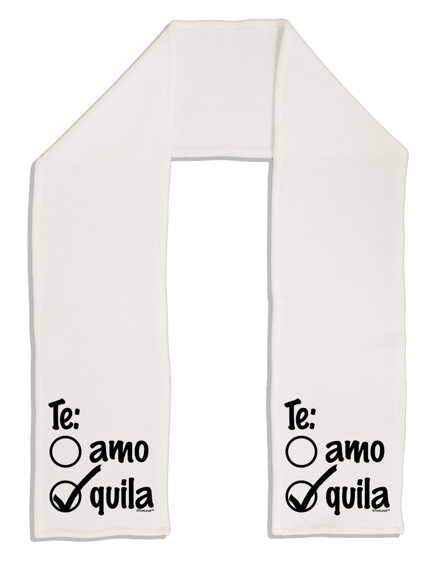 Tequila Checkmark Design Adult Fleece 64&#x22; Scarf by TooLoud-TooLoud-White-One-Size-Adult-Davson Sales