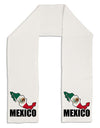 Mexico Outline - Mexican Flag - Mexico Text Adult Fleece 64&#x22; Scarf by TooLoud-TooLoud-White-One-Size-Adult-Davson Sales