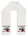 Save the Reef - Eat Lionfish Adult Fleece 64&#x22; Scarf-TooLoud-White-One-Size-Adult-Davson Sales